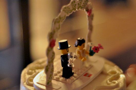 LEGO wedding cake topper